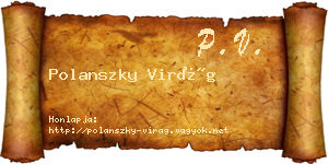 Polanszky Virág névjegykártya